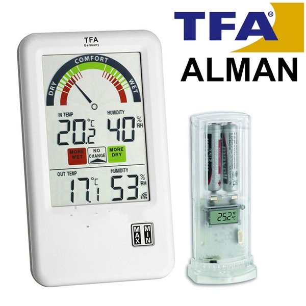 TFA 30.3045 `BELAR` Wireless Sensrl Is ve Nem ler-wireless,bell air,TFA,sensr,s,nem ler,nem