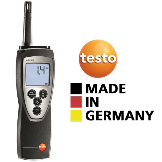 Testo 625 Portatif Ortam Scaklk ve Nem ler