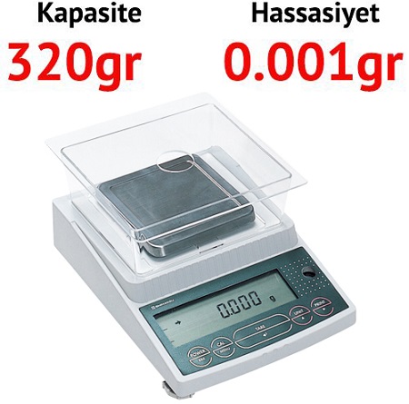 	  SBL-320H Dijital Hassas Terazi - Hassasiyet: 0.001 gr. Max: 320 gr.