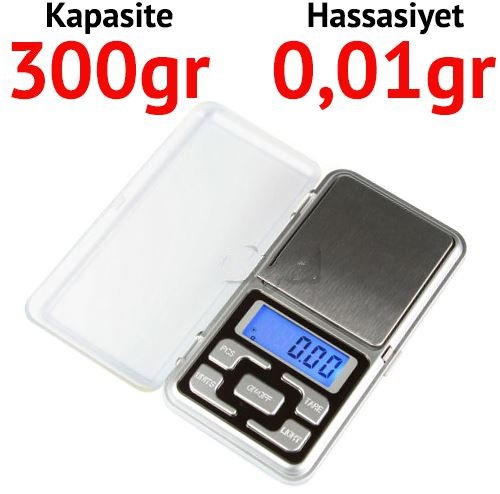 	  Lante Mh Hassas Cep Terazisi - Hassasiyet: 0,01 gr. Max: 300 gr.