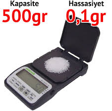 JKD 500 Kapakl Cep Terazisi - Hassasiyet: 0,1 gr. Max: 500 gr.