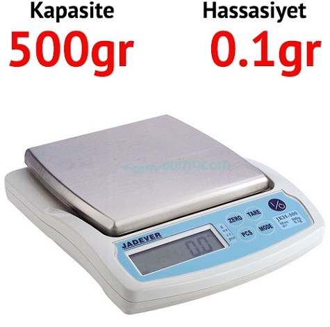 JKH 500 Dijital Hassas Terazi - Hassasiyet: 0.1 gr. Max: 500 gr.