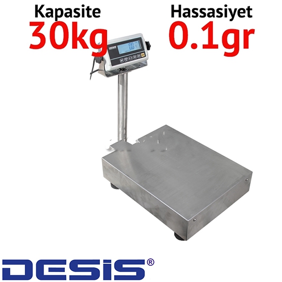 Desis RWP Dijital Boya Terazisi - Hassasiyet: 0.1 gr. Max: 30 kg.