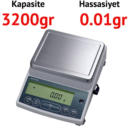 SBL-3200H Dijital Hassas Terazi - Hassasiyet: 0.01 gr. Max: 3200 gr.