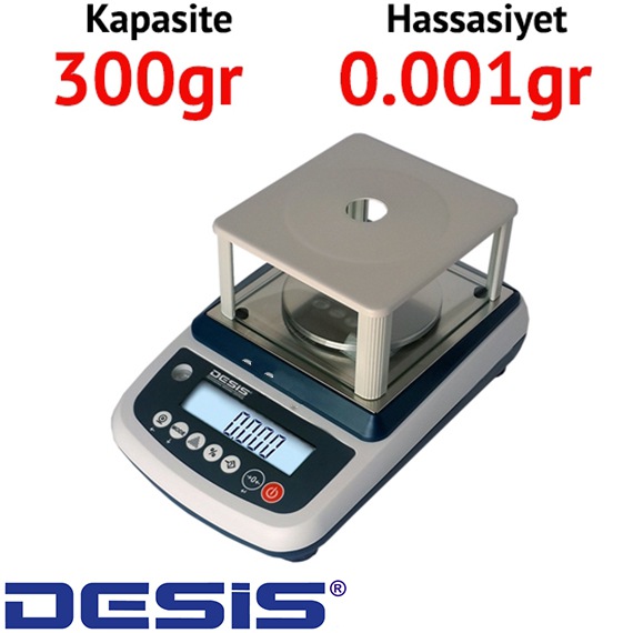 Desis EHB 300 Dijital Hassas Terazi - Hassasiyet: 0.001 gr. Max: 300 gr.