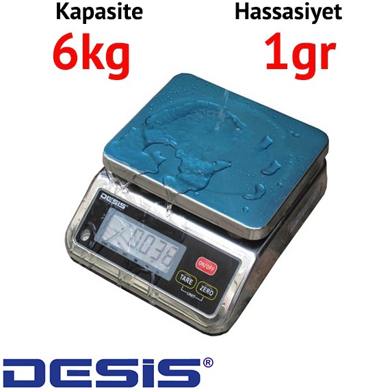 Desis S29 Dijital Ykanabilir Terazi - Hassasiyet: 1 gr. Max: 6 kg.