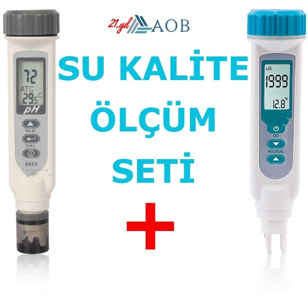 AOB Su Kalitesi lm Cihaz Seti (8361 letkenlik + 8685 Ph)