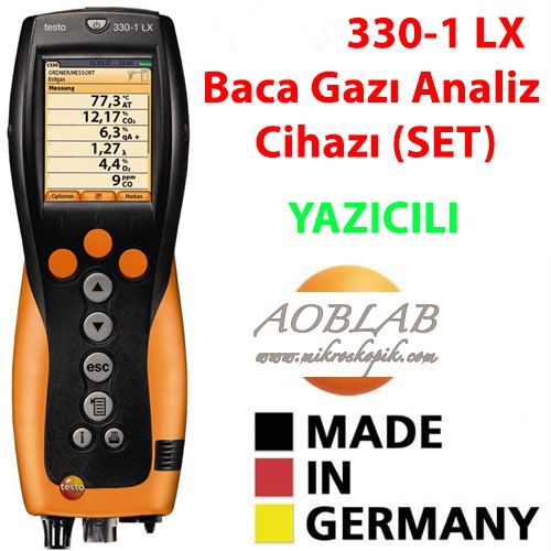AOB 330-1 LX Baca Gaz Analiz Cihaz (YAZICILI SET)