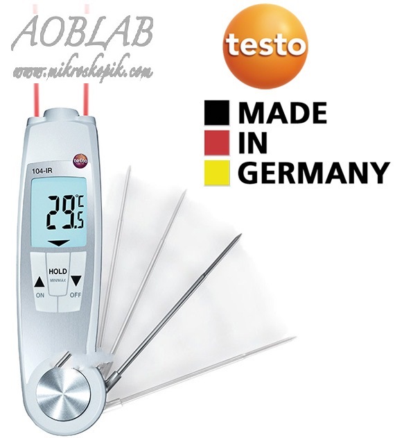 AOB Testo 104-IR Hem Lazerli Hem Problu Gda Termometresi