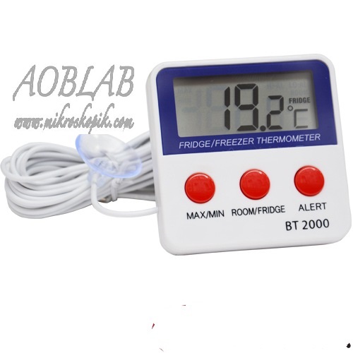 AOB BT-2000 Alarml ve Mknatsl Buzdolab Termometresi