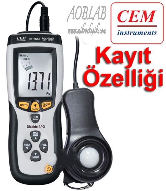 AOB CEM DT 8809A Ik iddeti Kayt Cihaz Datalogger