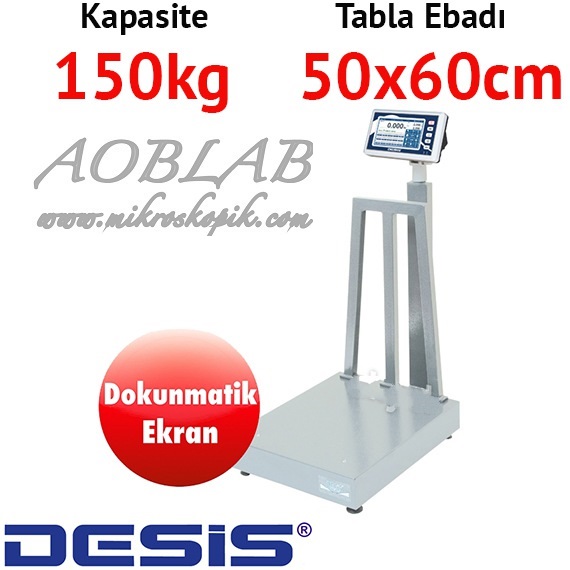 AOB Desis B7-100 Dokunmatik Ekranl Dijital Kantar 150KG - 50x60CM