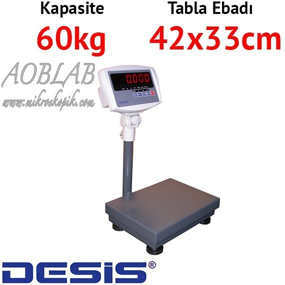 AOB Desis Elw 60 kg. Ksa Boyunlu Kantar 42 x 33 Tabla