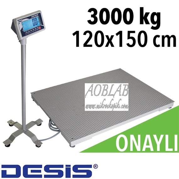 AOB Desis BW 3 Ton Kapasiteli - 120x150 cm Platform