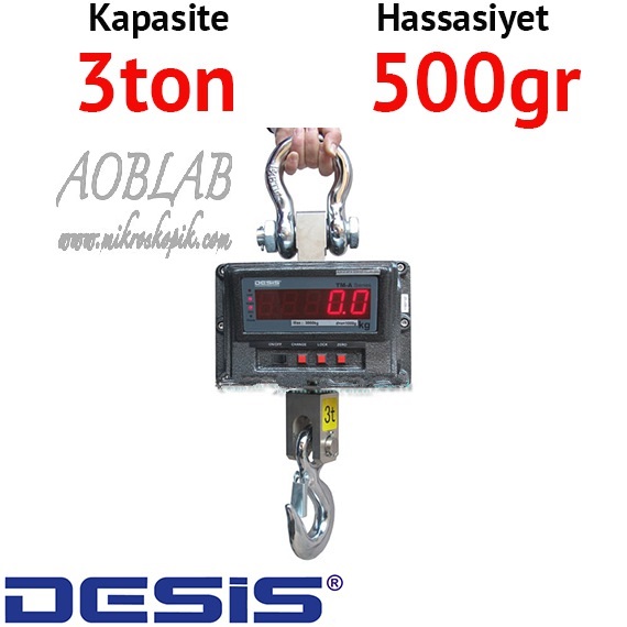 AOB Desis TM 3 - 3 Ton Kapasiteli Vin Kantar