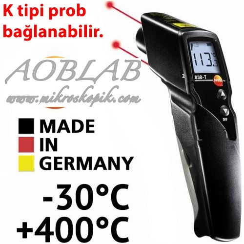AOB Testo 830-T2 ift Lazerli Kzltesi Lazer Termometre