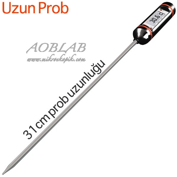 AOB  P3001 Uzun Problu ubuk Termometre