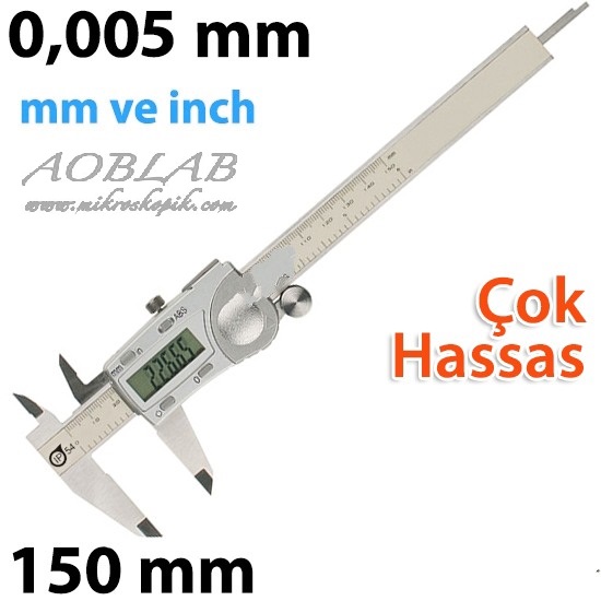 AOB 5102-150 Hassas Dijital Kumpas 0-150MM 0.005MM