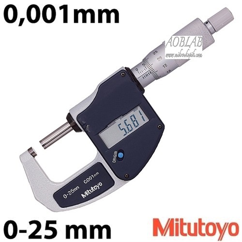 AOB Mitutoyo Dijital Mikrometre 293-821 0-25 mm
