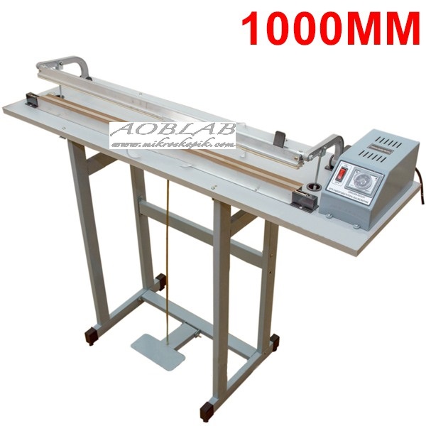 AOB SFTD 1000 Ayaklı Poşet Yapıştırma Makinası (Kesmeli)