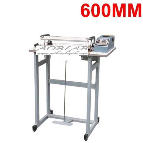 AOB SFTD 600 Ayaklı Poşet Yapıştırma Makinesi (Kesmeli)