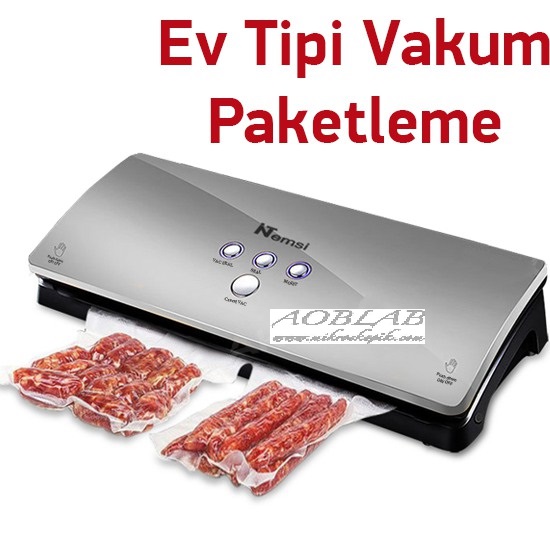 AOB DS-100 Ev Tipi Vakum Paketleme Makinesi